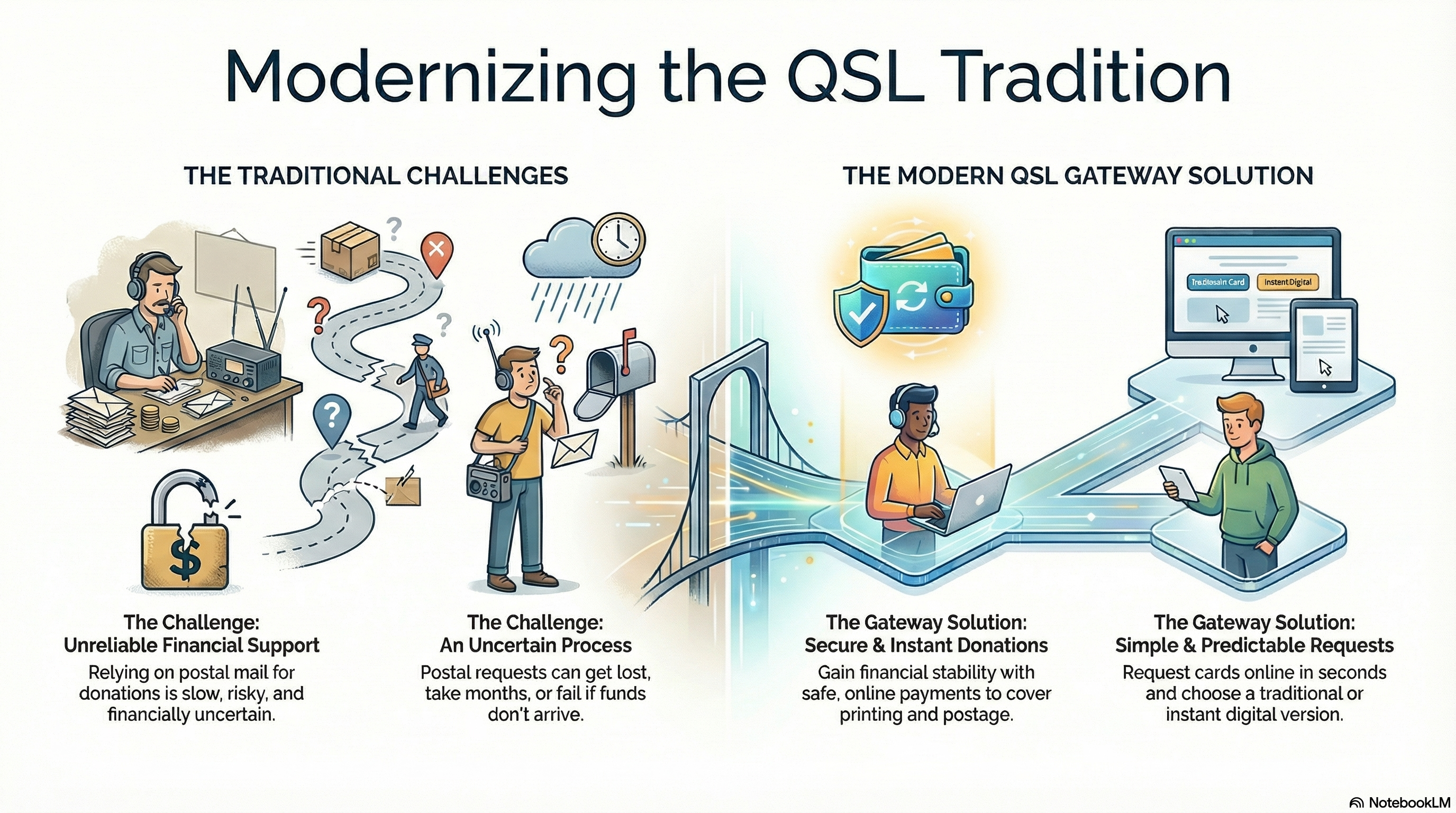 QSL Gateway Infographic - Modernizing the QSL Tradition